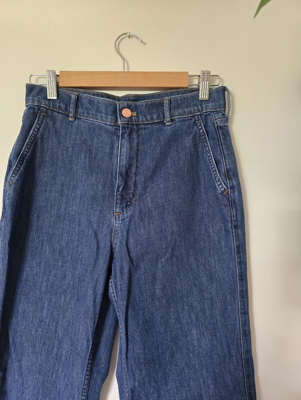 J. Crew Size 26 Womens Jeans Wide Leg Full Length Tailored / Trouser Style - Picture 2 of 9